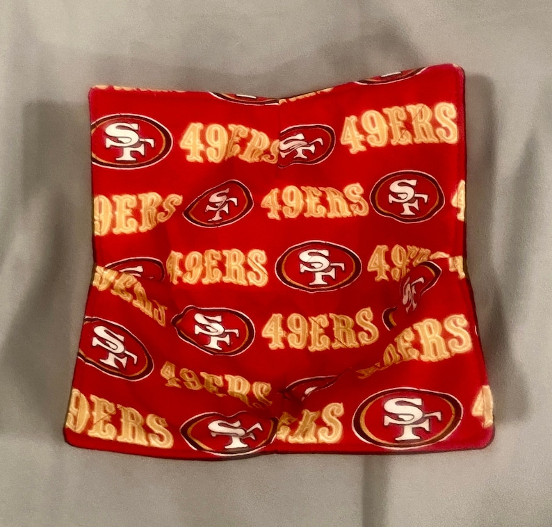 Reversible Bowl Cozy Made With Licensed San Francisco 49ers Fabric - Etsy