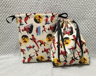 Treasure Bag Made With Licensed Incredibles Fabric