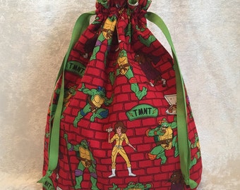 Treasure Bag Made With Licensed TMNT Fabric