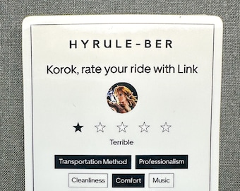 TOTK Link Korok Hyrule-BER - Water Resistant Sticker