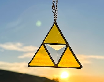 Triforce Stained Glass Suncatcher