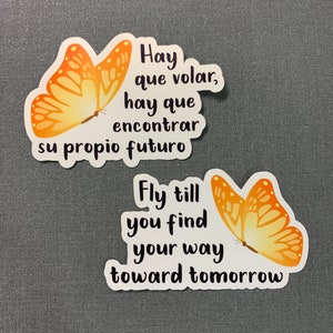 Dos Oruguitas Mariposas Encanto - Water Resistant Sticker