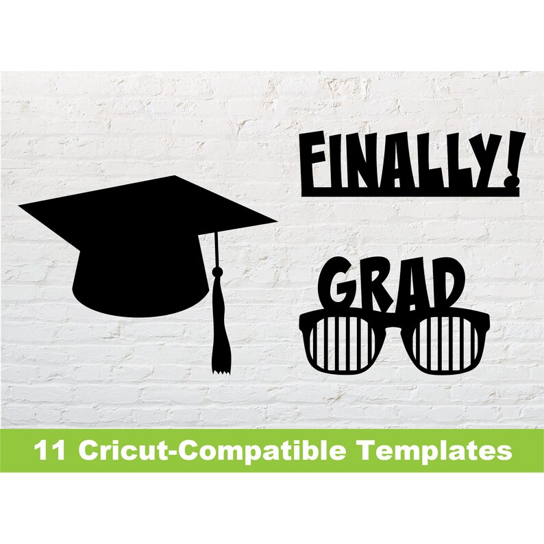 Download Cricut Template 2020 graduation photo booth party props no ...