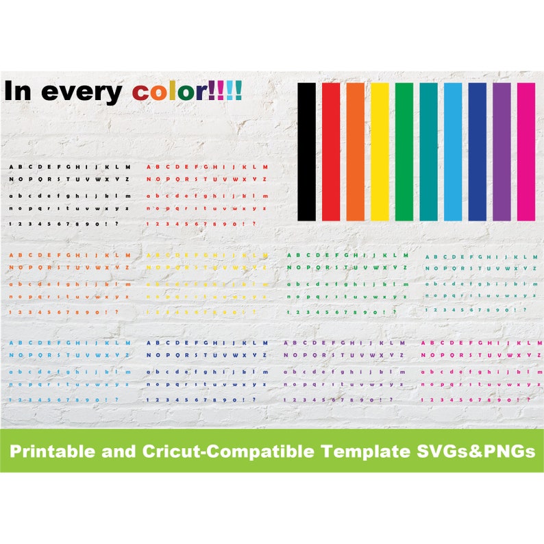 Printable Alphabet Letters Numbers Symbols Create Your Own - Etsy