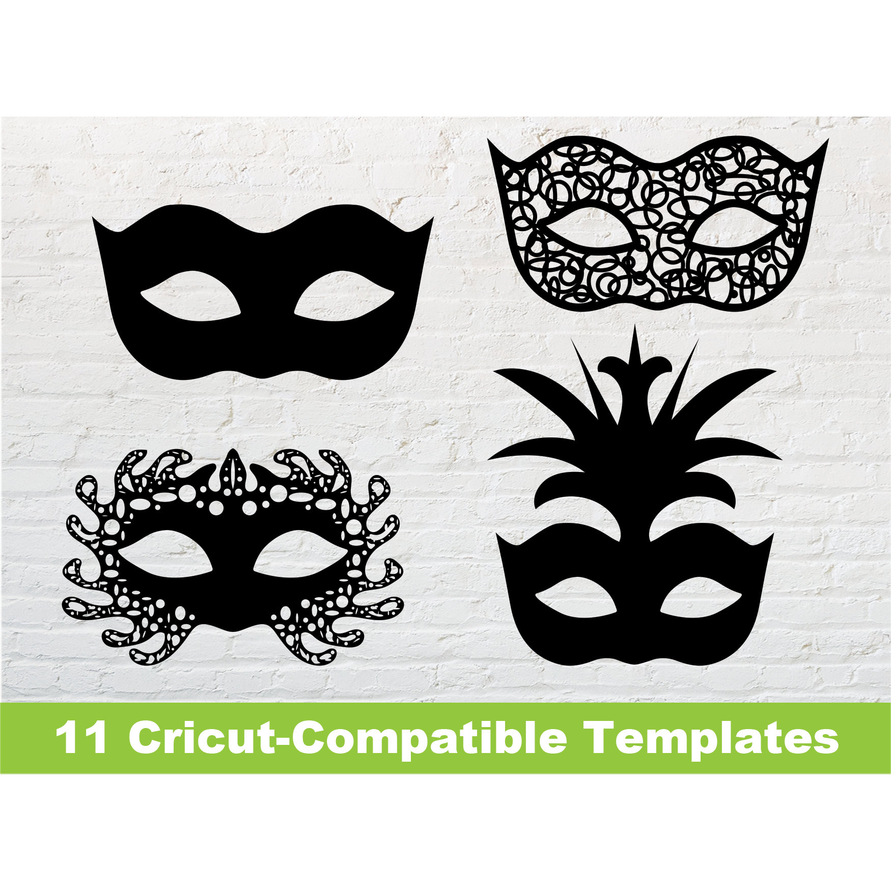 Cricut Template Eye Masks Masquerade Party Halloween Costume Etsy