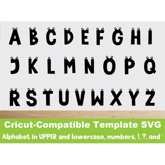 Cricut Template Alphabet Banner Kit Letters Numbers Symbols Create