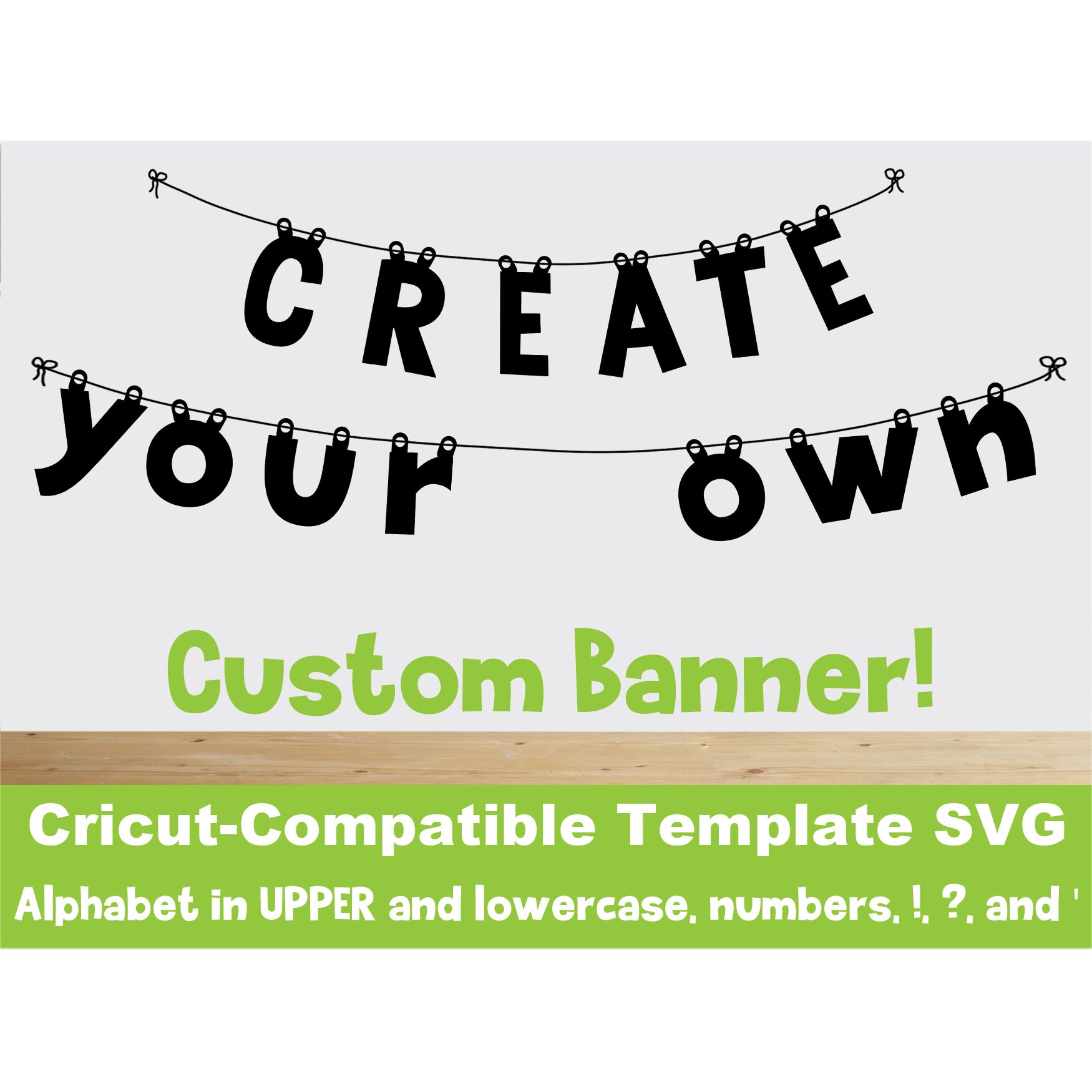 Cricut Template Alphabet Banner Kit Letters Numbers Symbols Create Your