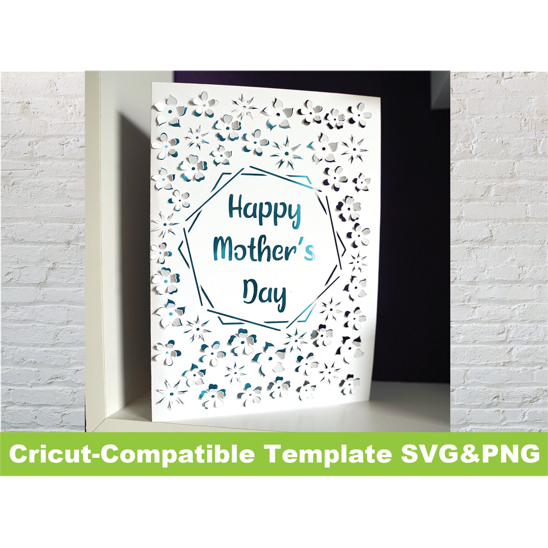 Download Happy Mother S Day Popup Card Svg Cricut Template Flower Etsy
