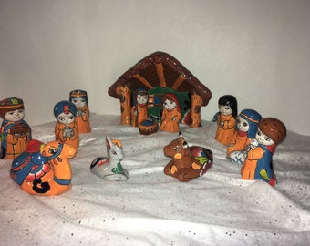 Talavera Nativity Set
