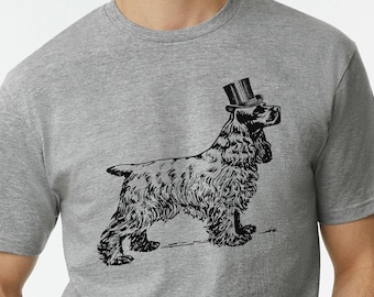 Cocker Spaniel Top Hat - Classic Unisex Crewneck T-shirt