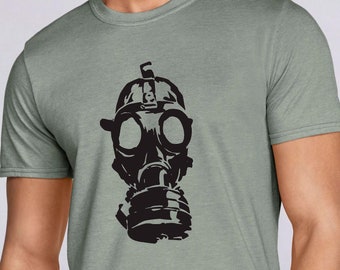 Gas Mask Silhouette - Classic Unisex Crewneck T-shirt