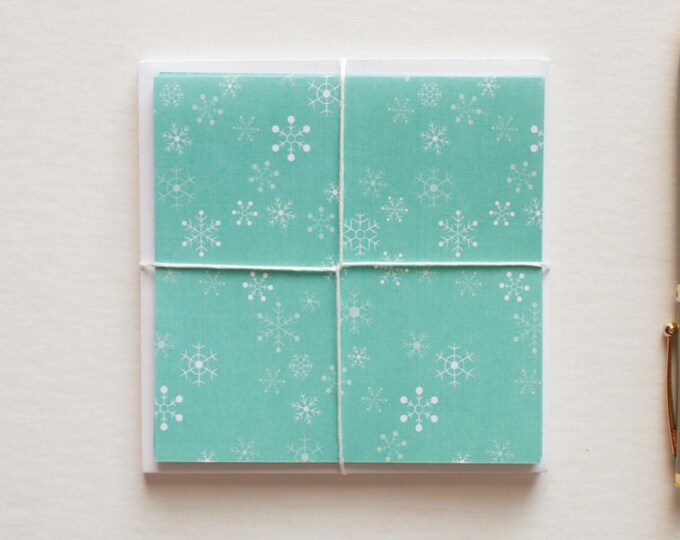 Blue Snowflake Cards