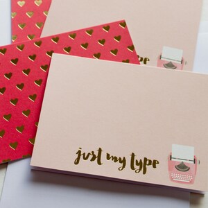 cute stationary, stationery set, blank note cards, note card set, modern stationery, pack of cards, cute stationery, heart note cards