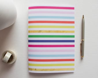 Colorful Striped Therapy Journal