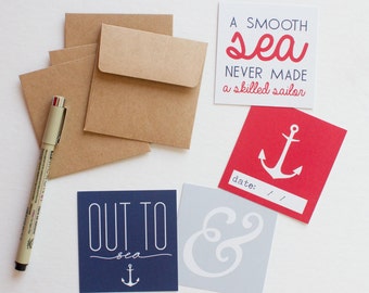 Nautical Lunch Box Cards
