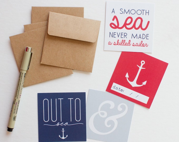 Nautical Lunch Box Cards