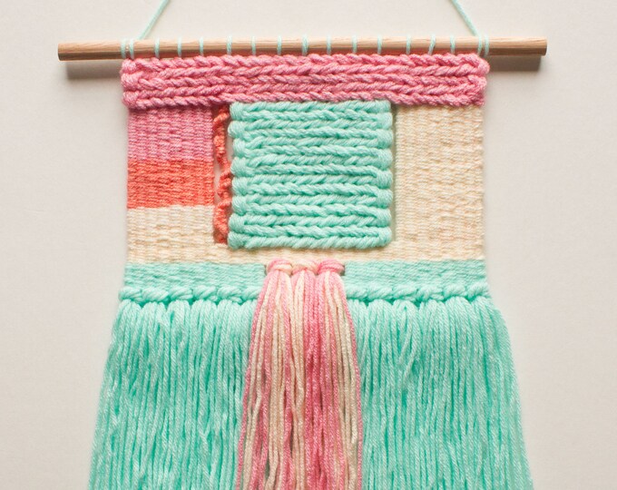 Bubble Gum, Woven Wall Hanging