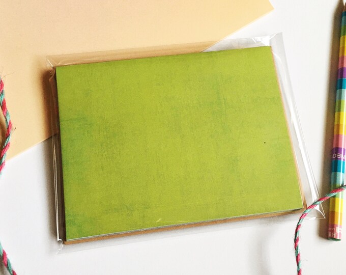 Green & Gray Note Cards
