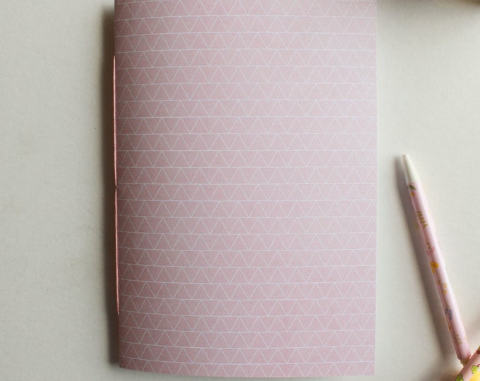 Pink Geometric Notebook