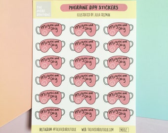 Migraine Day Sticker Sheet