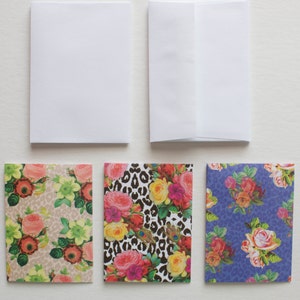 Briefpapier, Briefpapier-Set, leere Grußkarten, Grußkarten-Set, modernes Briefpapier, florales Briefpapier, florale Grußkarten, Brautjungferngeschenk