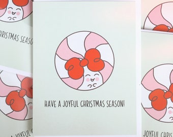 Peppermint Christmas Card