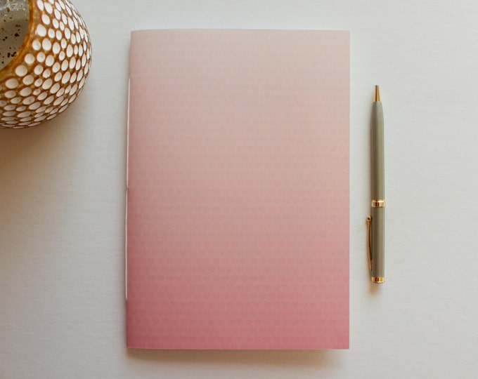 Pink Ombre Journal with Hearts