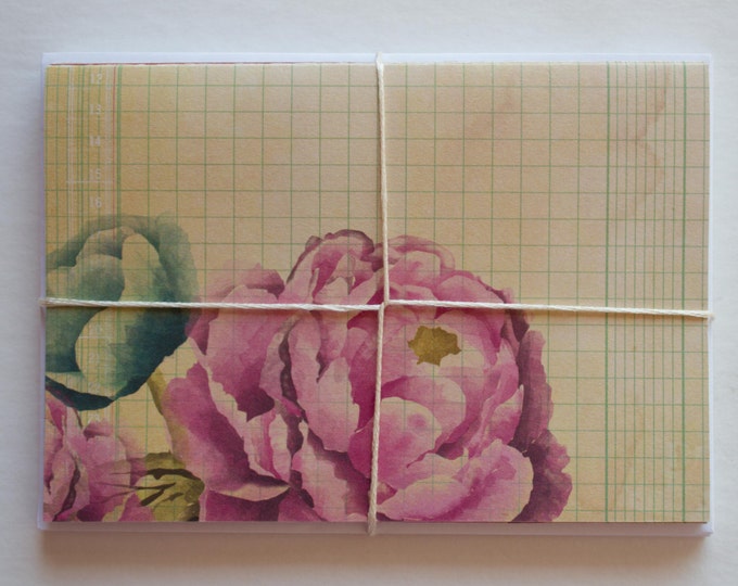 Antique Floral Themed Note Cards