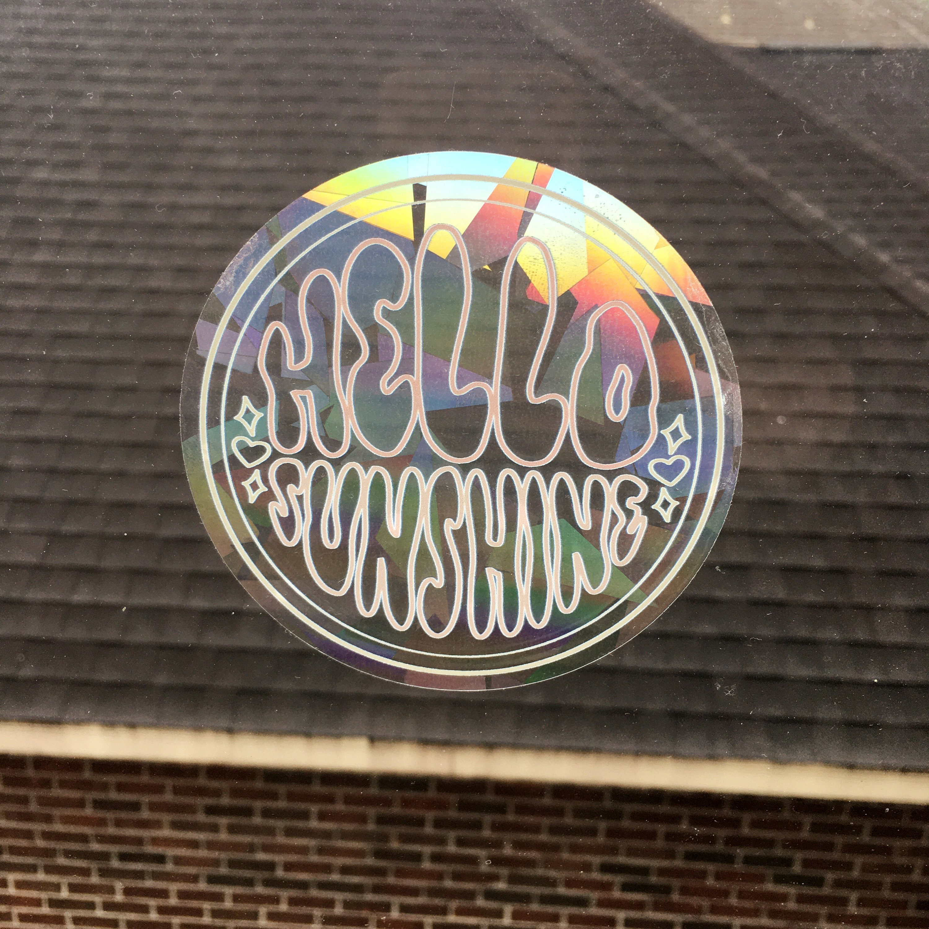 Rainbow making suncatcher window decal prism window sticker Etsy