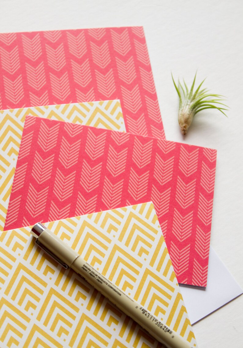 modern stationery note card set geometric note cards geometric stationary blank card stationary cards blank note cards stationery set