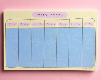 desk pad, weekly planner pad, planner notepad, planning notepad, weekly planning, to do list, weekly notepad, this week notepad, weekly