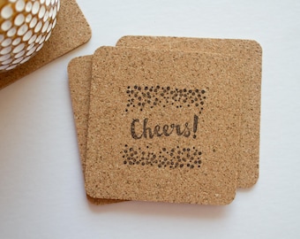 Cheers! Cork Coasters