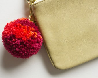 Wild Cherry & Orange, Pom Pom Keychain