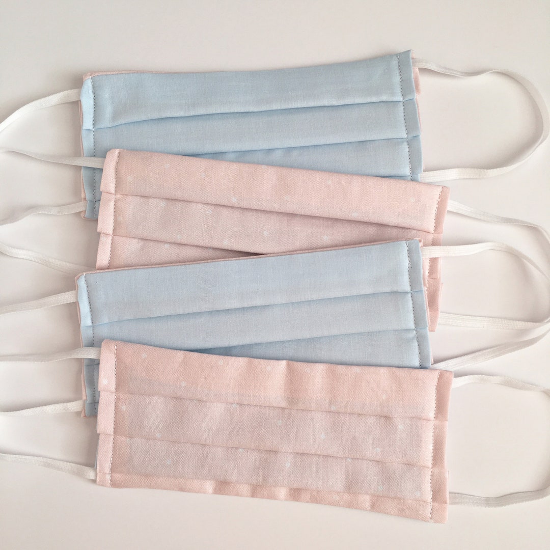 Pastel Face Mask Washable, Baby Shower Face Mask, Cute Reversible Face