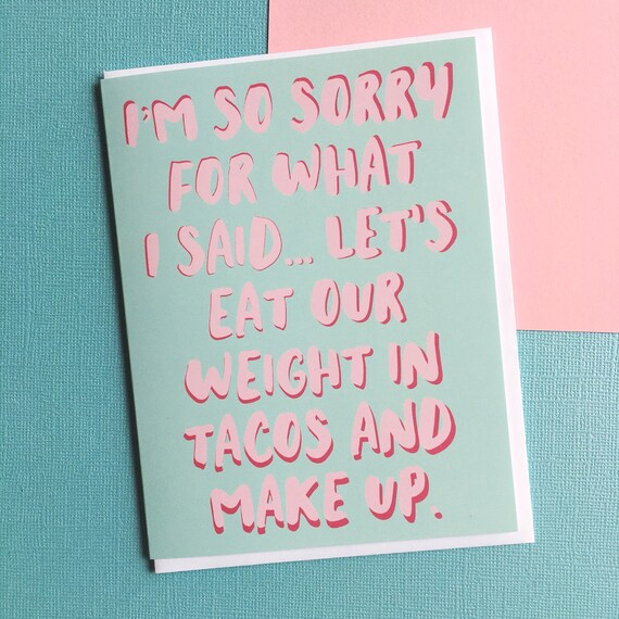 Sorry Card Funny Sorry Card I M Sorry Humor Wholesale Etsy