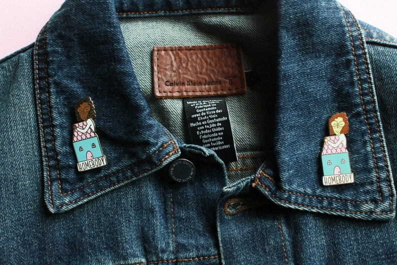 Introvert Pin, Enamel Pin, Homebody Pin, Introvert Gift, Housewarming ...