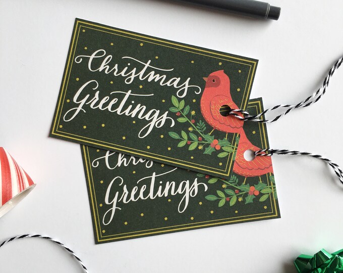 Christmas Greetings Gift Tags