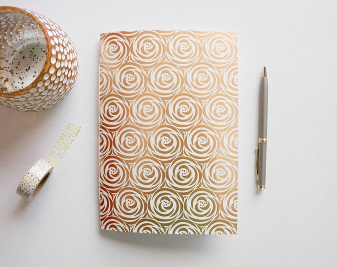 Gold Foil Rose Journal