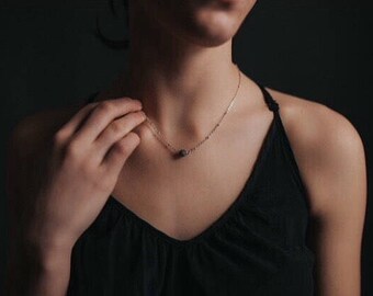 Minimalist Aromatherapy Necklace, Lava Stone Necklace, Diffuser Jewelry, Diffuser Necklace, Essential Oil Diffuser Necklace, Lava Rock