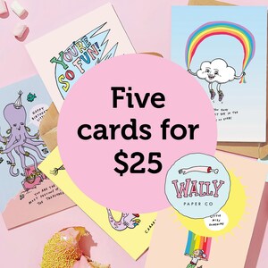 Five card multipack deal for Wedding card engagement card quirky wedding card funny wedding card funny engagement card cool wedding card cool engagement card Hot Fish card Fish in the Sea card by wally Paper Co Melbourne greeting cards made in Australia