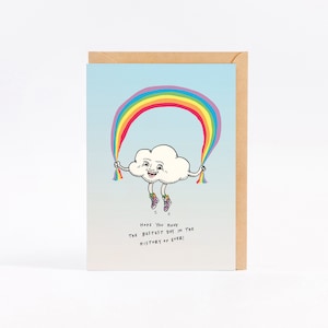 Kids birthday card - rainbow birthday card - birthday card - BEST DAY EVER - by Wally