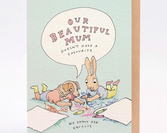 Hand drawn mother's day card - Equally