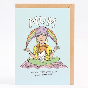 Cartão de Dia das Mães, cartão de aniversário engraçado para a mãe, SEMPRE CERTO