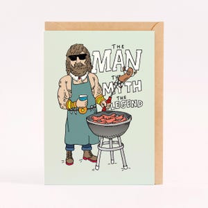 Papa Karte lustige Papa Karte Vatertagskarte Papa Geschenkidee Grillliebhaber Karte - WURST-LEGENDE