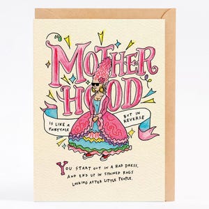 Tarjeta del día de la madre divertida tarjeta del día de la madre CUENTO DE HADAS