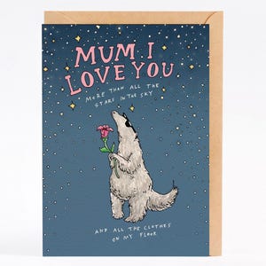 Tarjeta del día de la madre, tarjeta del día de la madre, tarjeta de cumpleaños de mamá TODAS LAS ESTRELLAS