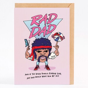 Cartão de dia dos pais, cartão de aniversário engraçado para o pai, RAD DAD