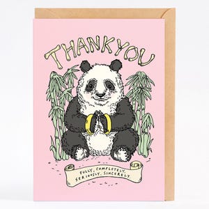 Cartão de agradecimento PANDA THANKS