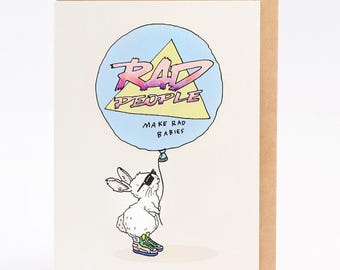 Cartão de bebê, cartão de novo bebê, RAD BABIES