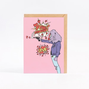 Tarjeta de felicitación - PEW PEW PEW - tarjeta de amor